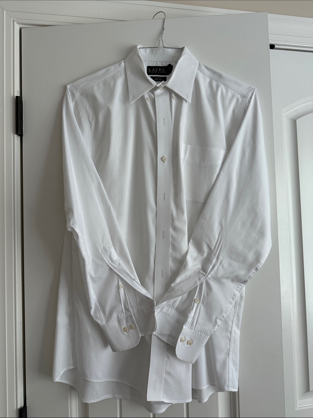 Lauren Ralph Lauren Men's White Point-Collar Dress Shirt